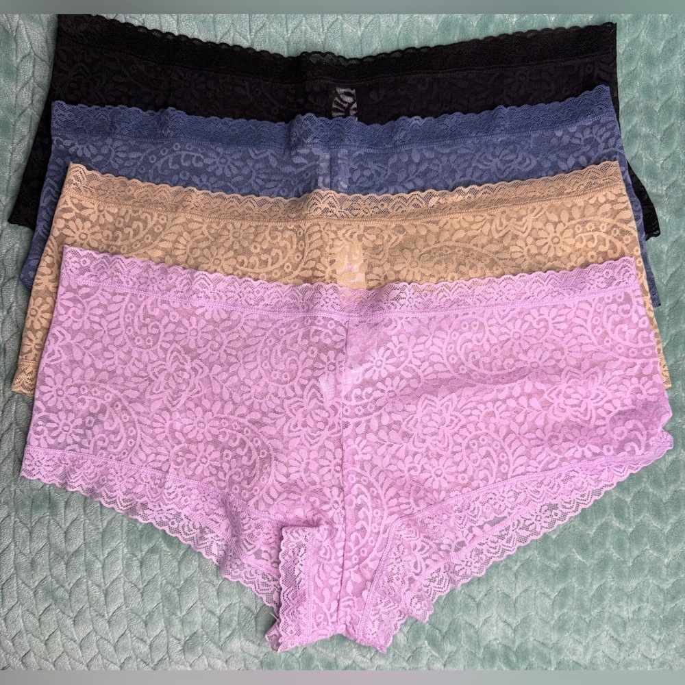 Joyspun Women's Stretch Lace Cheeky Panties